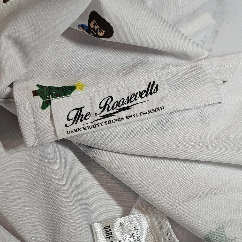 RSVLTS x Bob Ross Kids White Button Down Short Sleeve Shirt